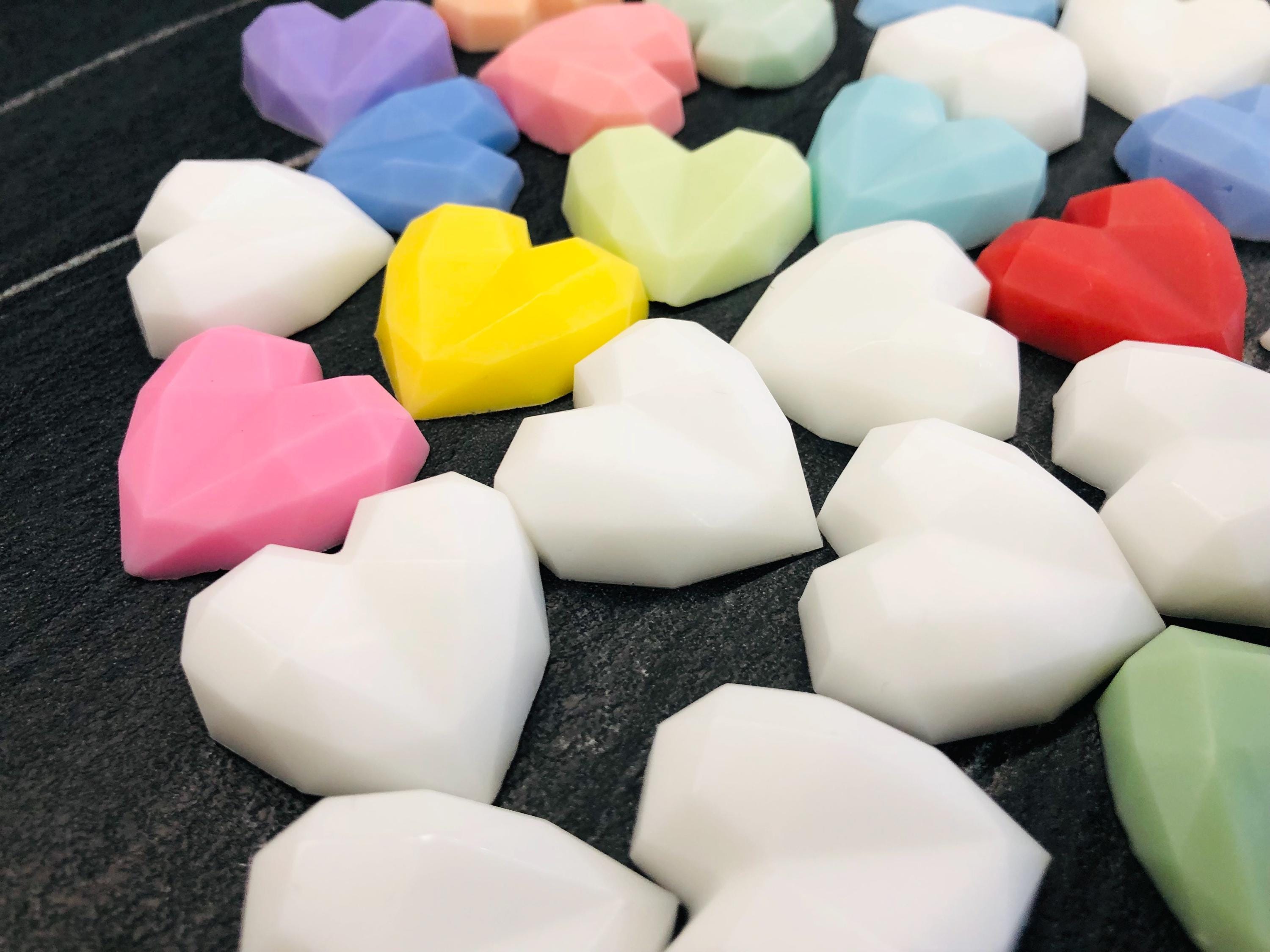 MINI SAVON PERSONNALISÉ EN FORME DE CŒUR, SANS EMBALLAGE
