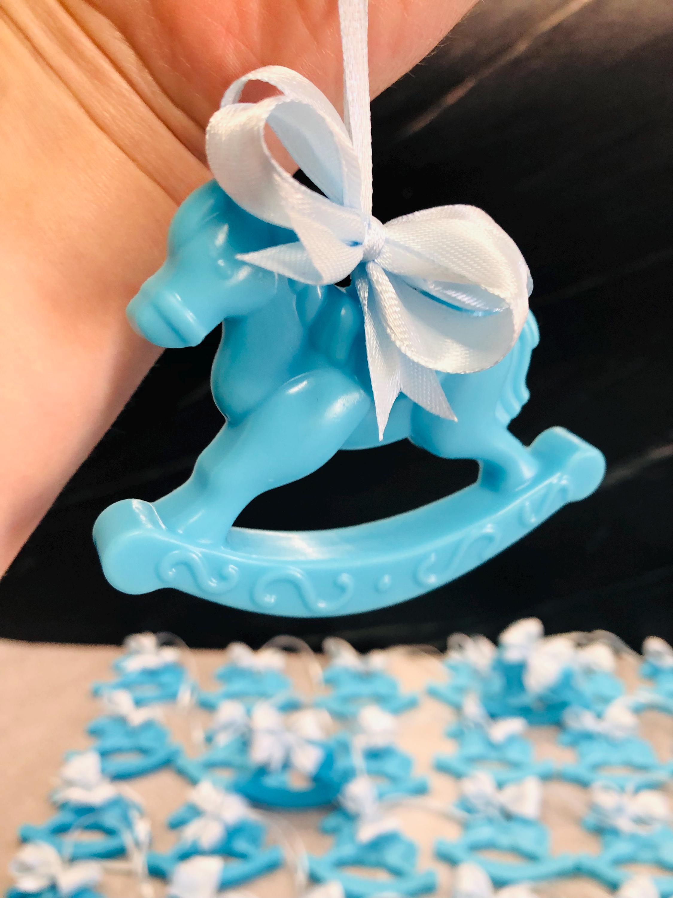 BONBONNIÈRES SAVON personnalisées Cheval à bascule /bonbonnières baptême/baby shower/naissance bébés/anniversaire enfants/Cheval à bascule/dragées
