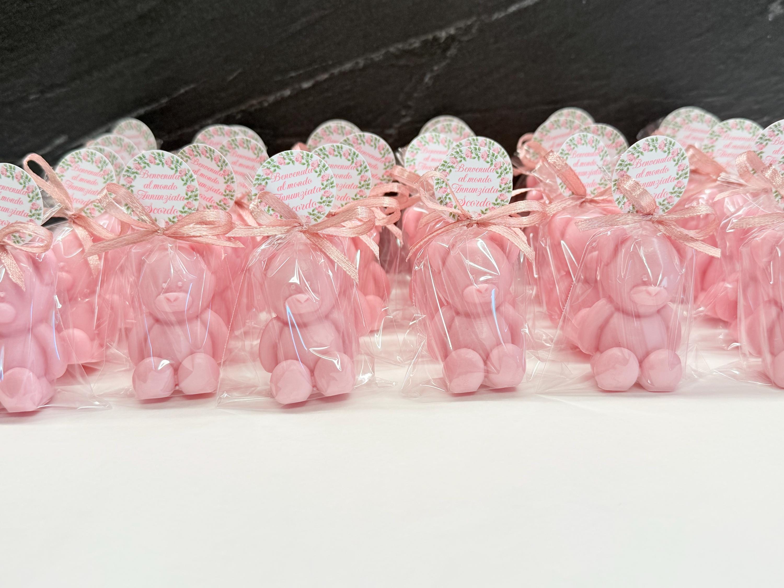 SAVON « OURSON » personnalisé avec sachet transparent