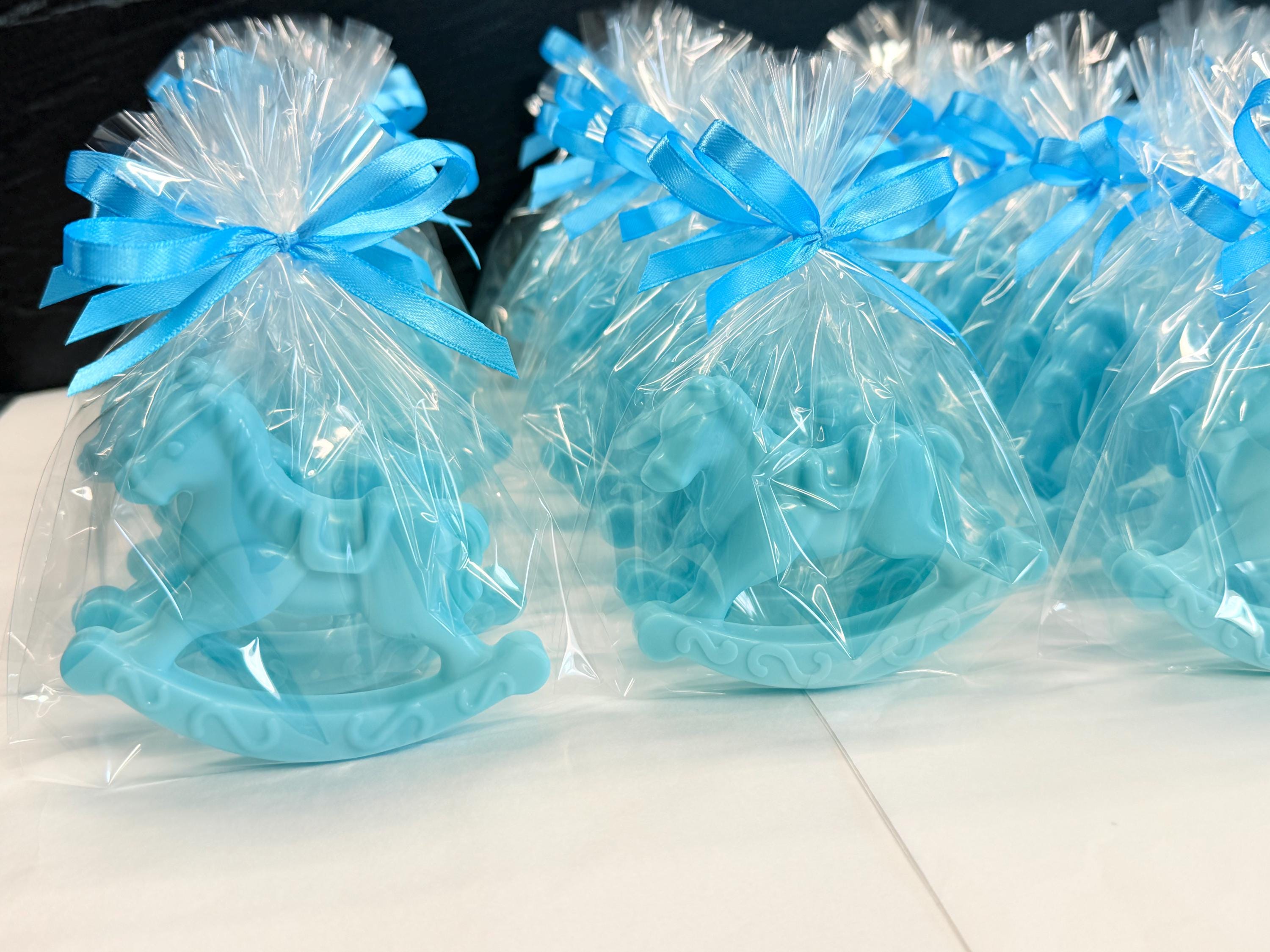 Savon "CHEVAL à BASCLUE" avec sachet transparent et étiquette personnalisée