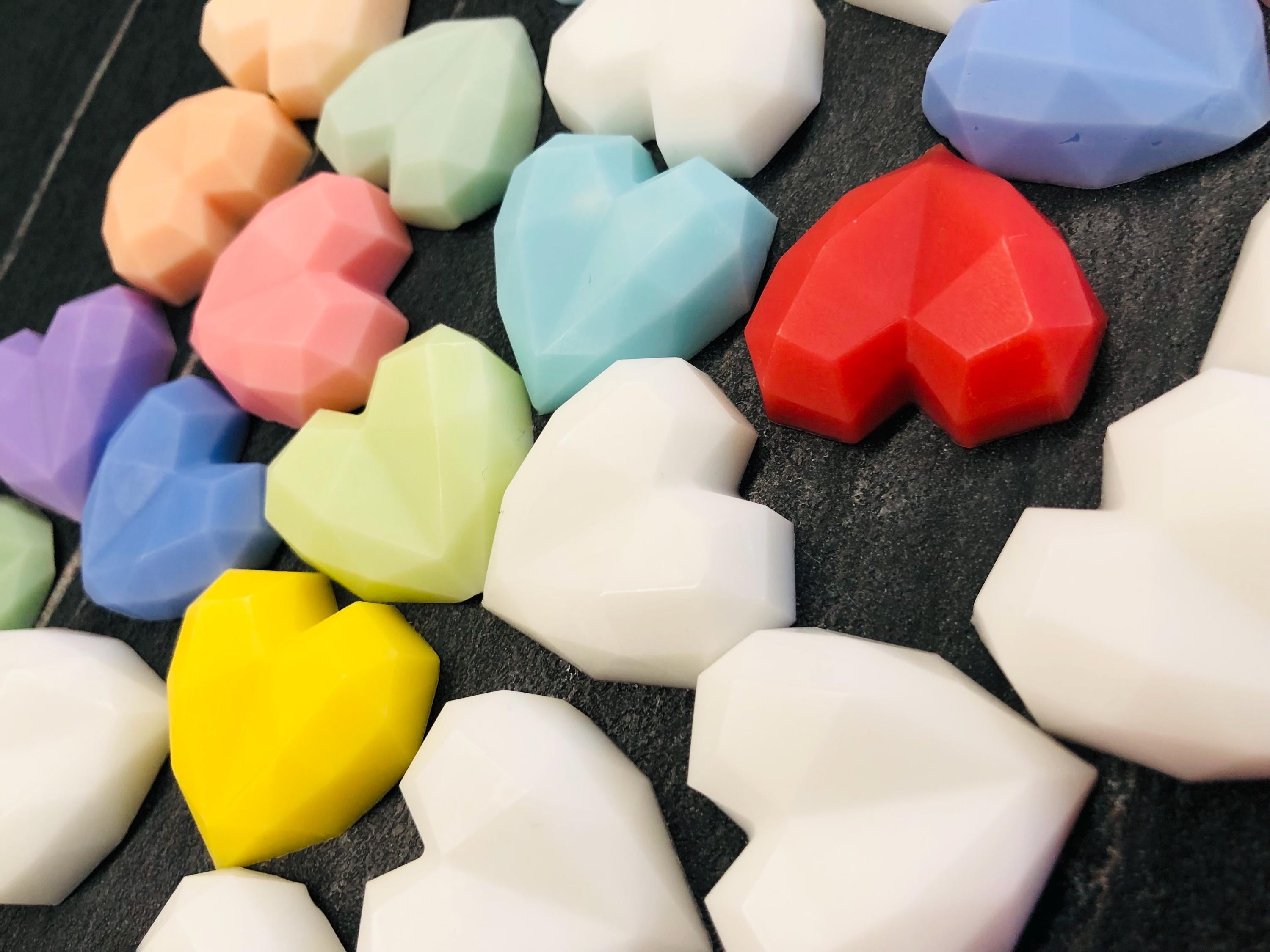 MINI SAVON PERSONNALISÉ EN FORME DE CŒUR, SANS EMBALLAGE