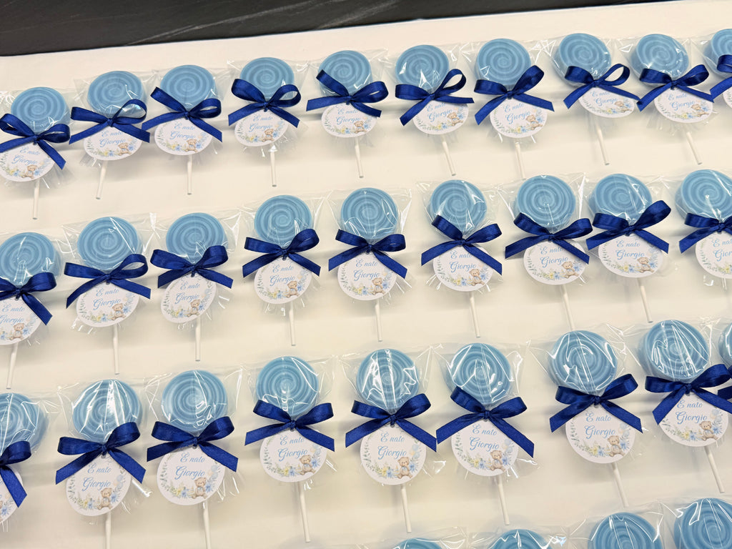 "LOLLIPOP" SOAP with clear bag and personalized tag