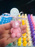 BOUGIES OURSON INODORES avec sachet transparent/cadeaux de baptême/naissance/baby shower/anniversaire d'enfants/communion/Teddy