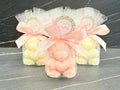 BOUGIE OURSON PARFUMÉE avec tulle /dragées naissance/baby shower/anniversaire enfants/communion/confirmation/fête enfants/ourson en peluche/Teddy