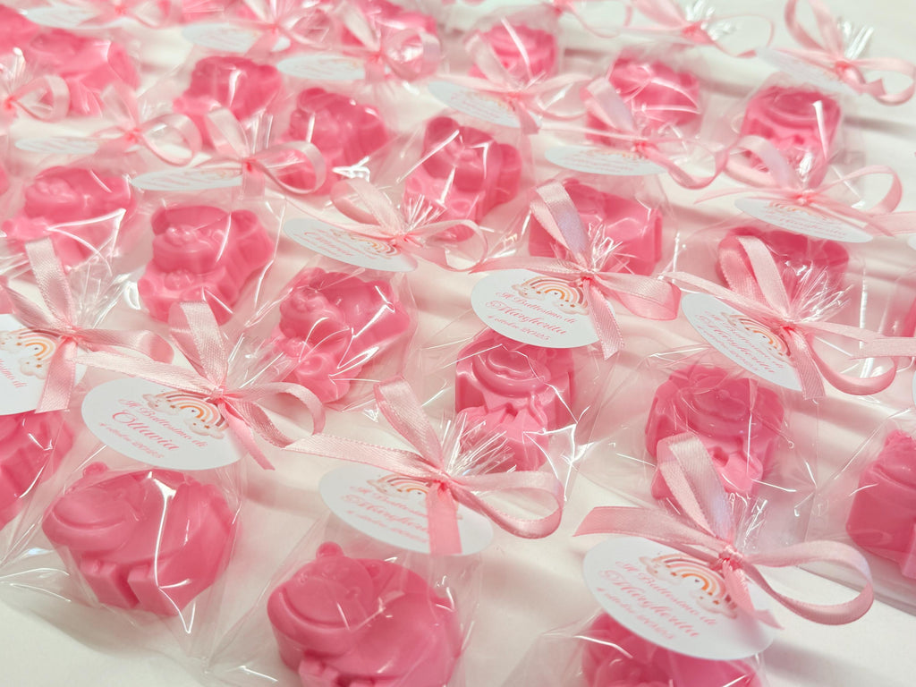 SAVON Animaux avec sachet transparent et étiquette personnalisée