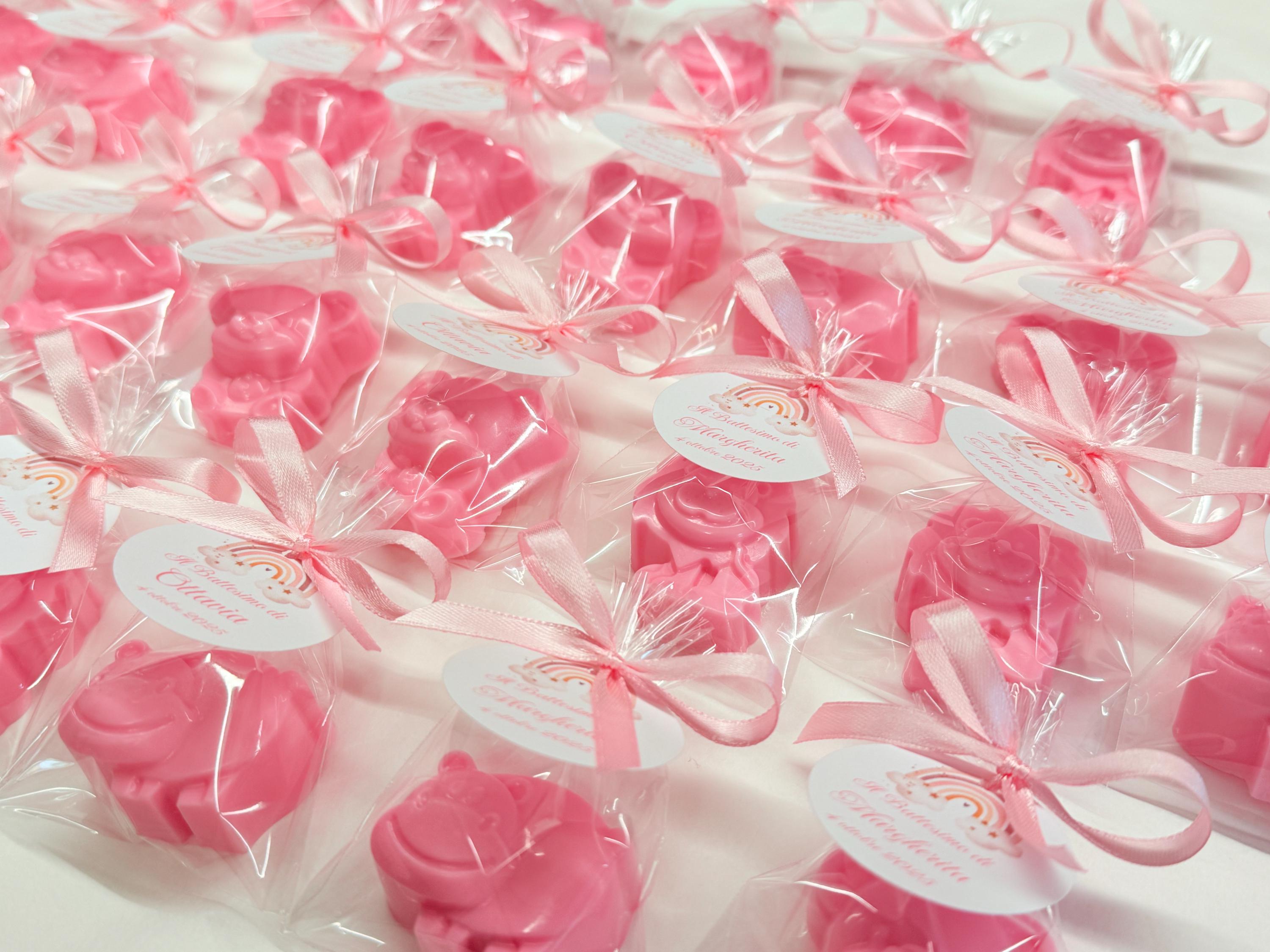 SAVON Animaux avec sachet transparent et étiquette personnalisée