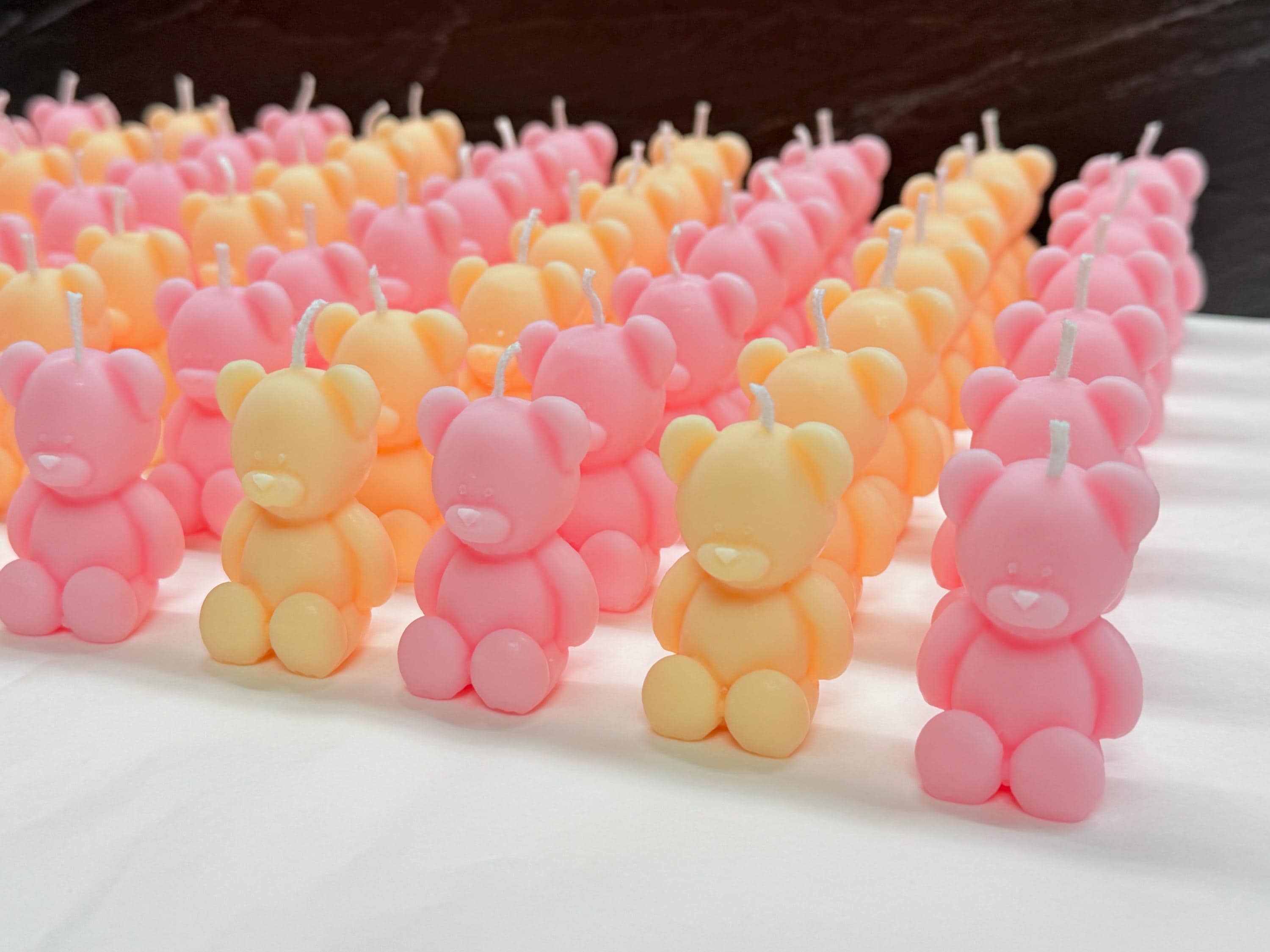 BOUGIES OURSON parfumées/cadeaux de baptême personnalisés/naissance/baby shower/anniversaire d'enfants/communion/confirmation/ourson en peluche/