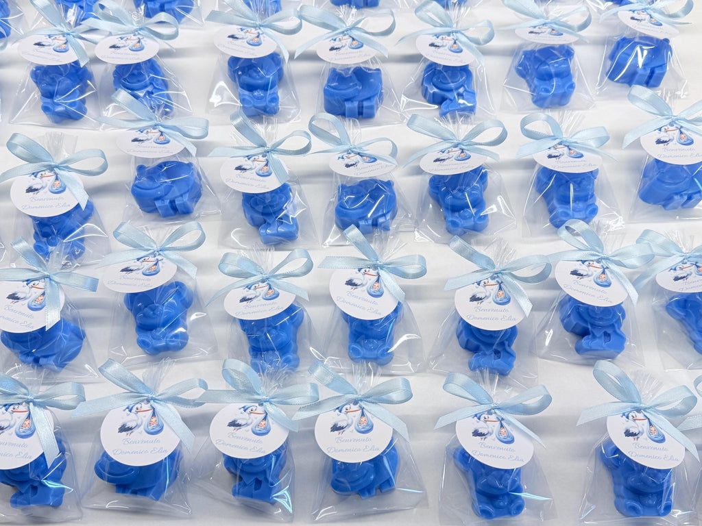 SAVON Animaux avec sachet transparent et étiquette personnalisée