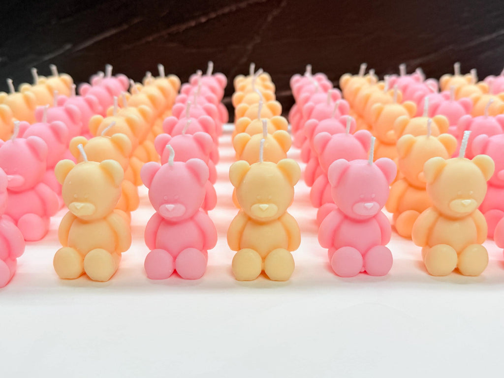 BOUGIES OURSON parfumées/cadeaux de baptême personnalisés/naissance/baby shower/anniversaire d'enfants/communion/confirmation/ourson en peluche/