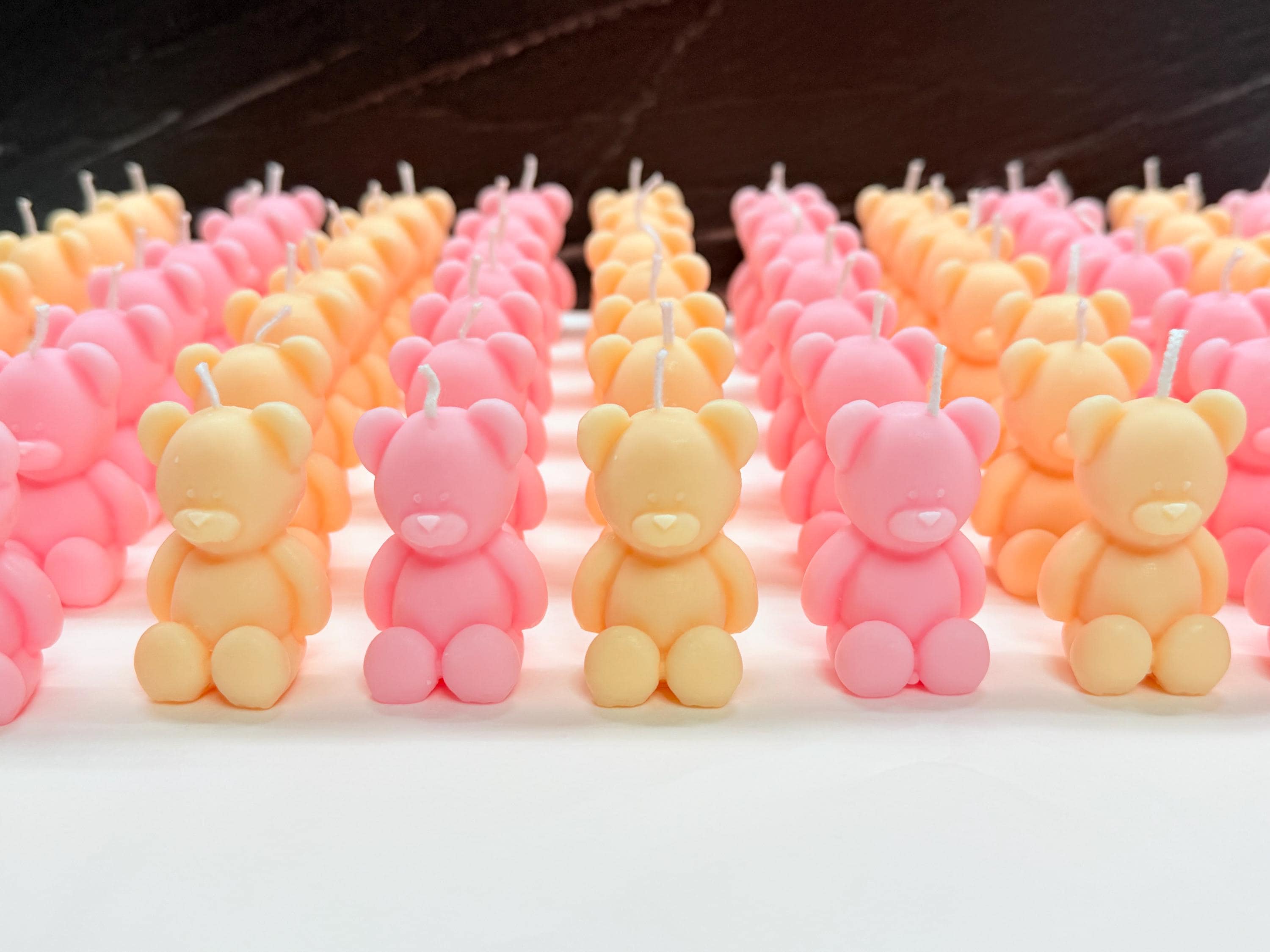BOUGIES OURSON parfumées/cadeaux de baptême personnalisés/naissance/baby shower/anniversaire d'enfants/communion/confirmation/ourson en peluche/