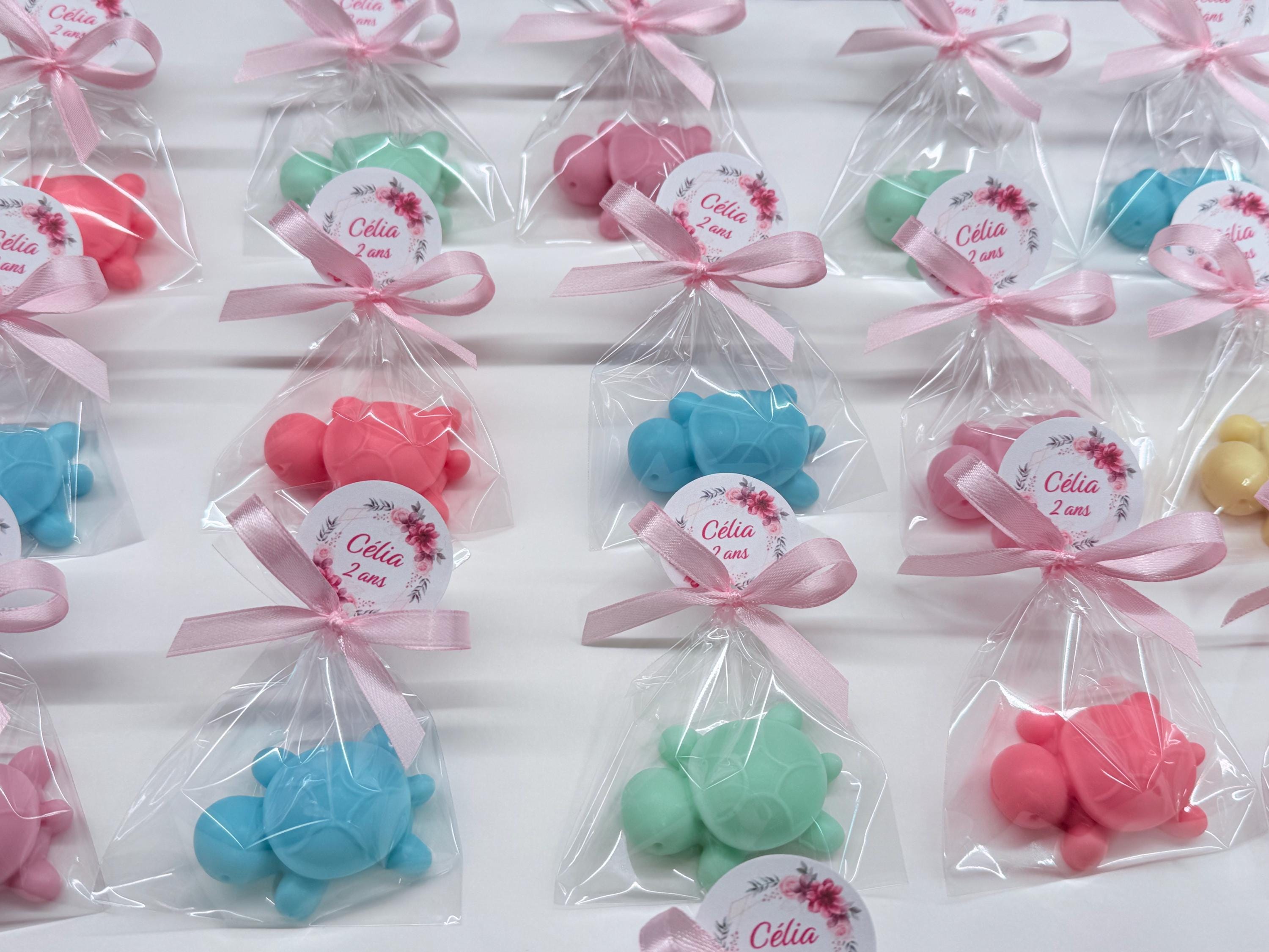 SAVON "TORTUE" avec sachet transparent et étiquette personnalisée