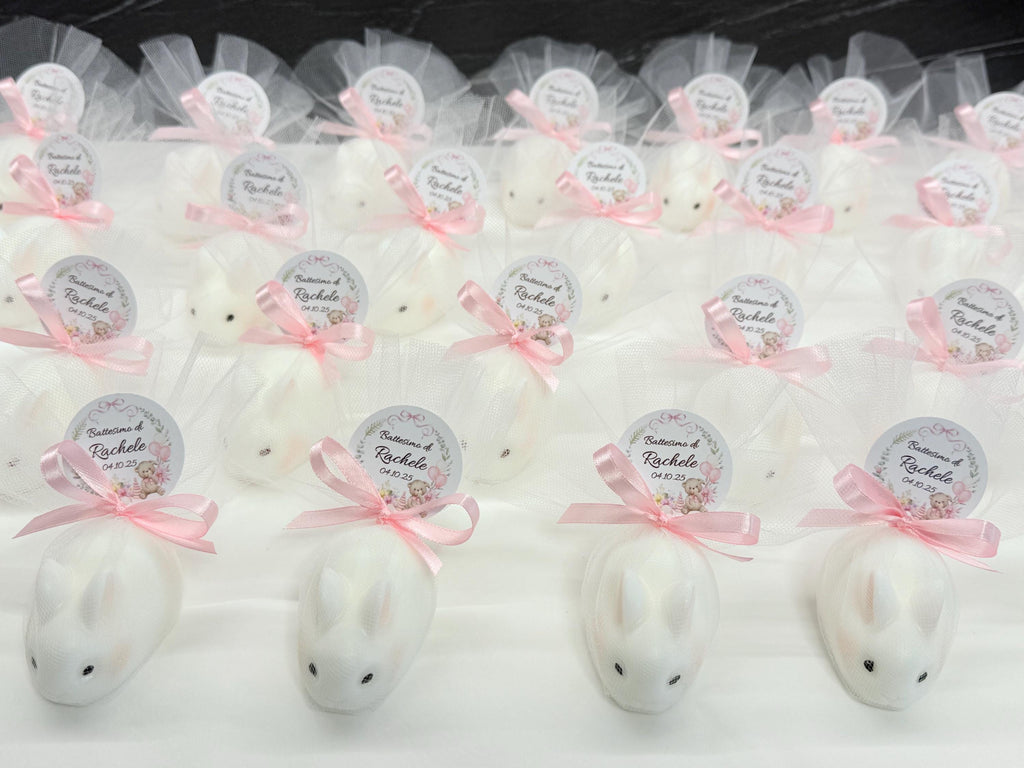 CUSTOM "BUNNY" SOAP with tulle and custom tag