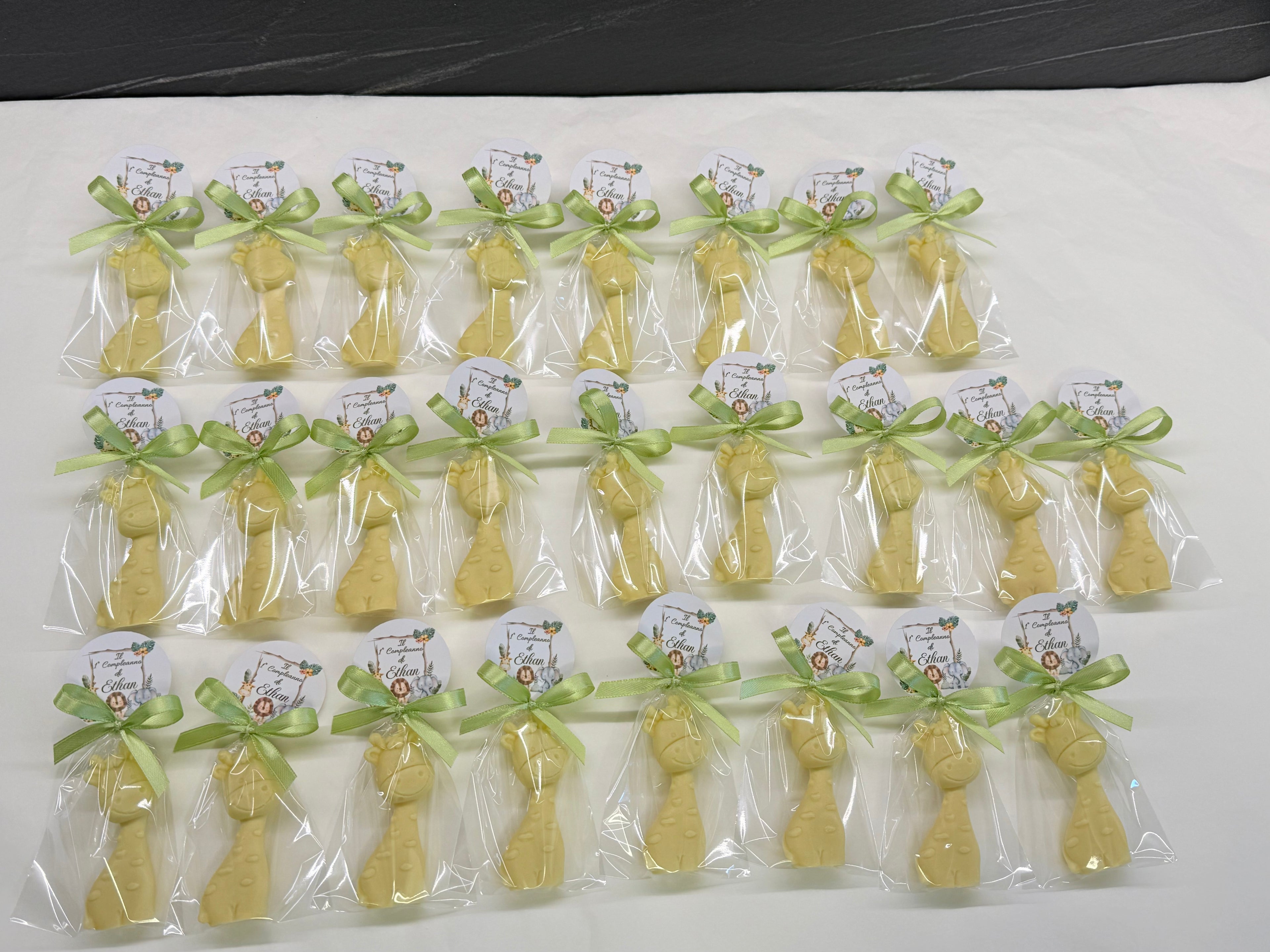 SAVON "TORTUE" avec sachet transparent et étiquette personnalisée