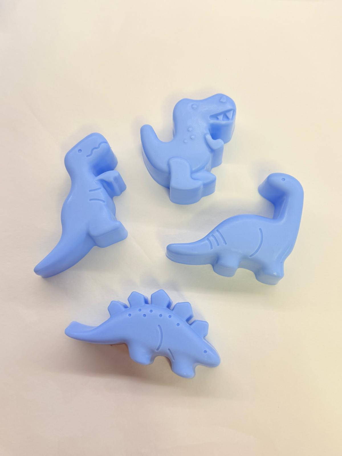 "DINOSAUR" SOAP with Organza Pouch, 3 Chocolate Dragees, and Personalized Tag