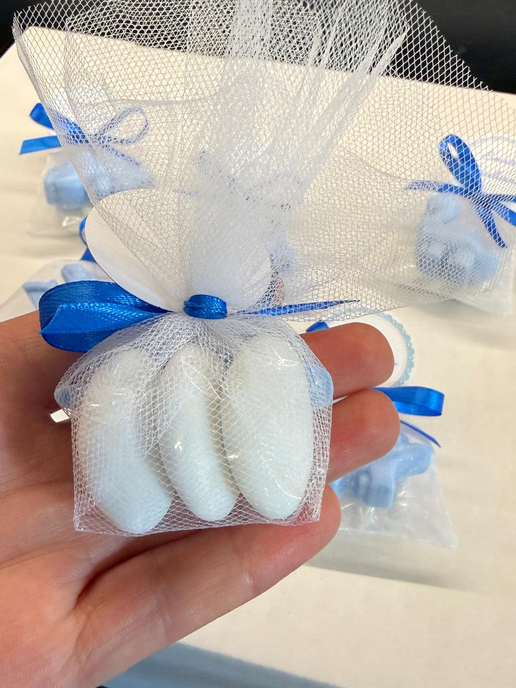 "LITTLE DINOSAUR" SOAP With Tulle, 3 Chocolate Confetti, and Personalized Tag