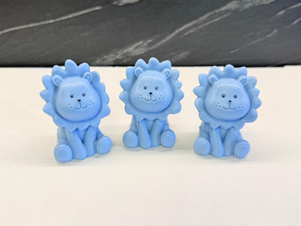 "3D LION CUB" SOAP with Box, Confetti, and Personalized Tag