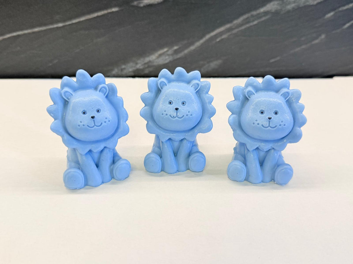 "3D LION CUB" SOAP with Box, Confetti, and Personalized Tag
