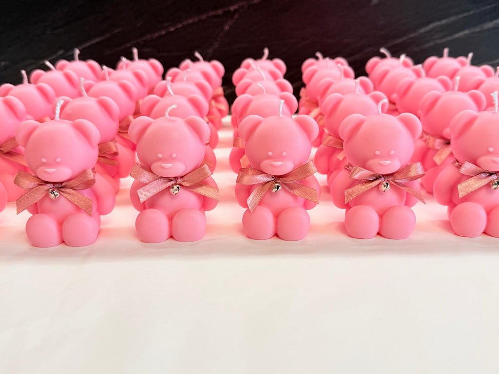 "LARGE TEDDY BEAR + LITTLE BELL" Scented Candle Without Packaging