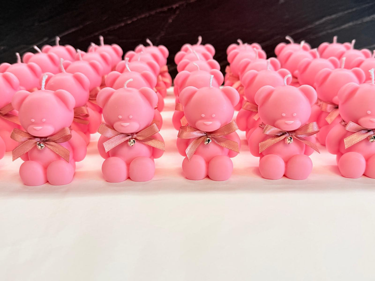 "LARGE TEDDY BEAR + LITTLE BELL" Scented Candle Without Packaging