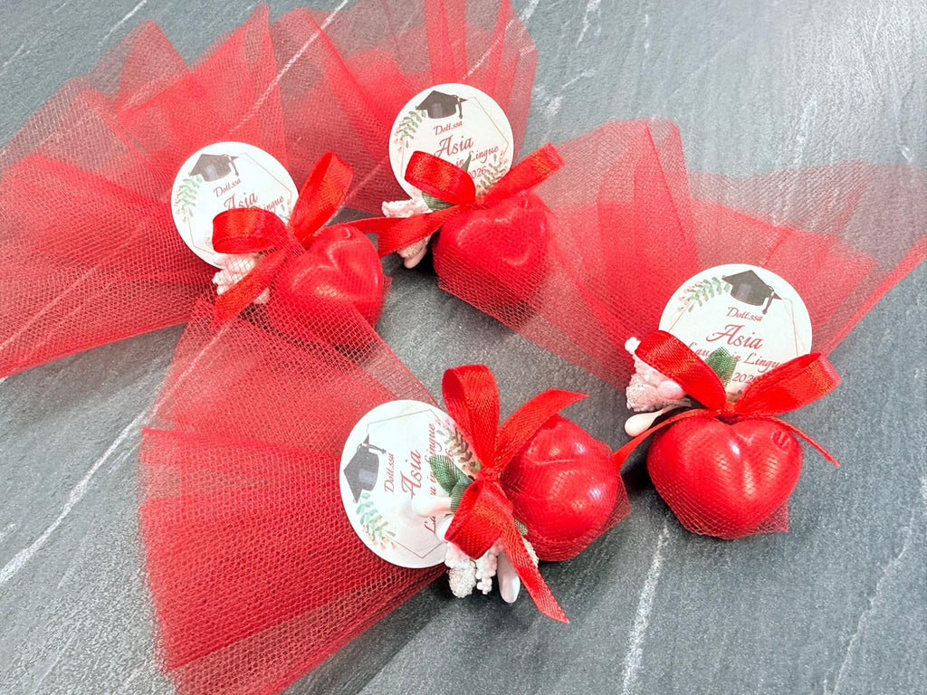 "ROSE" SOAP with Tulle and Personalized Tag