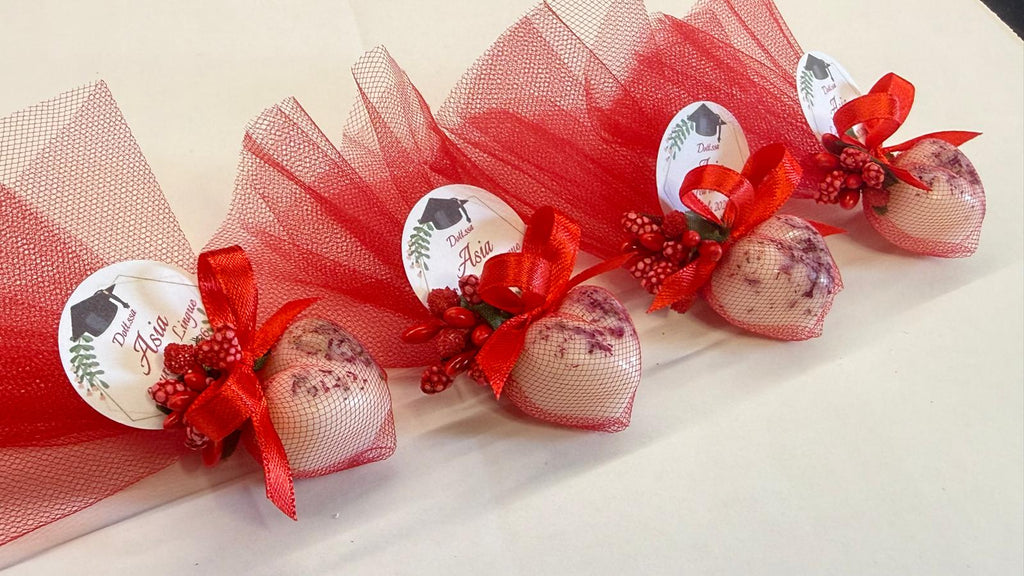 "ROSE" SOAP with Tulle and Personalized Tag