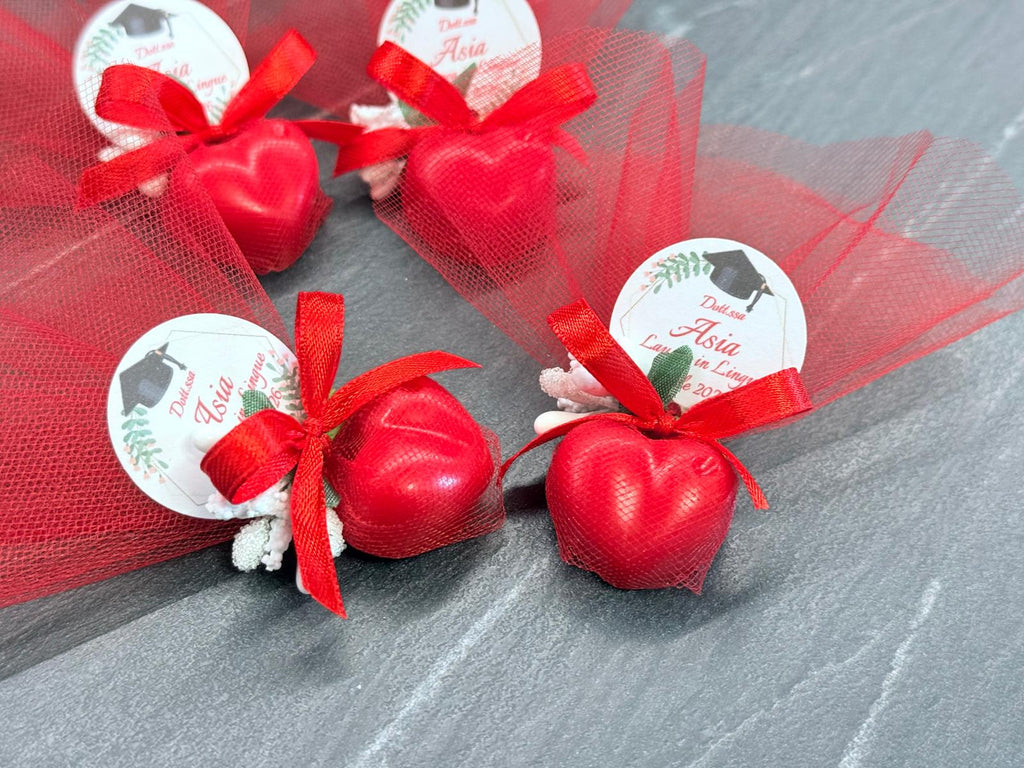 "ROSE" SOAP with Tulle and Personalized Tag