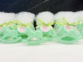 SAVON "CHEVAL À BASCULE" avec 7 dragées cœur, tulle et étiquette personnalisée