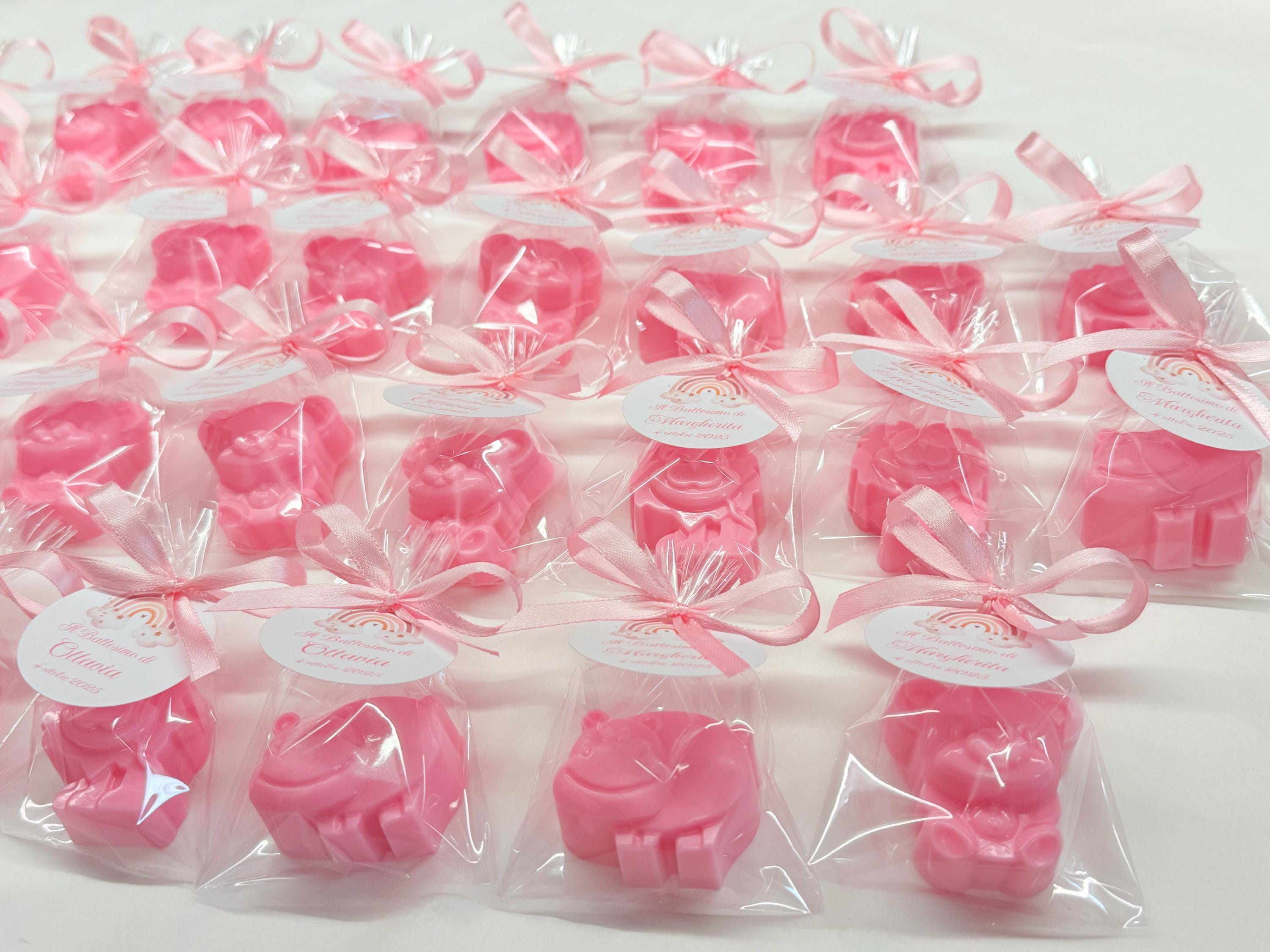 SAVON Animaux avec sachet transparent et étiquette personnalisée