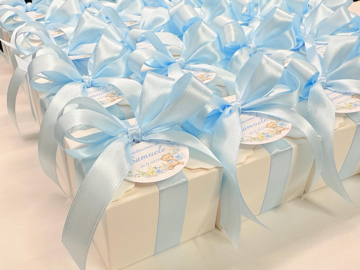 "ANIMALETTI + LETTERA" SOAP with box, confetti, and personalized tag