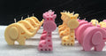 BOUGIE GIRAFFE INODORE personnalisée/dragées baptême/naissance/communion/confirmation/baby shower/Safari/anniversaire enfants