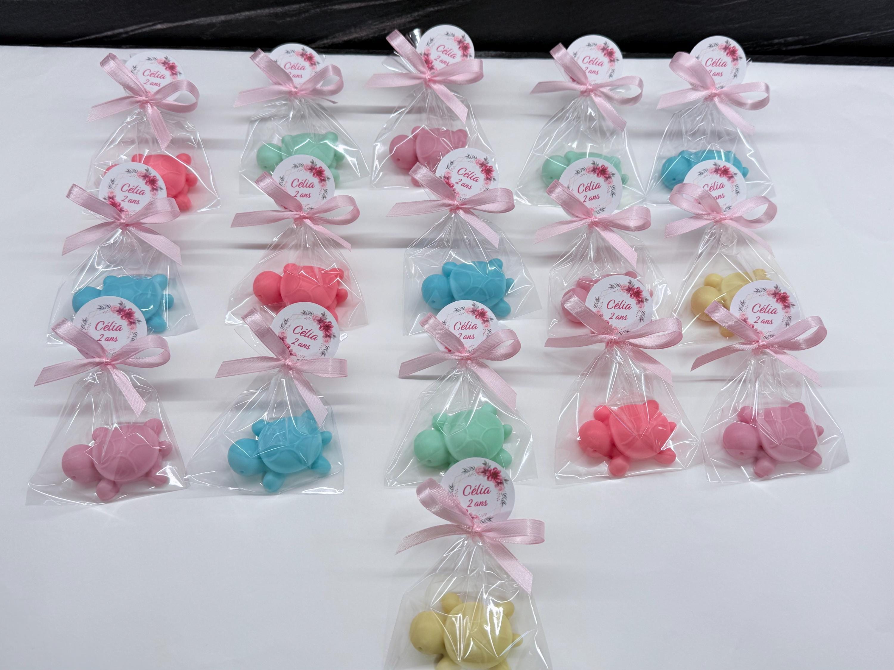 SAVON "TORTUE" avec sachet transparent et étiquette personnalisée