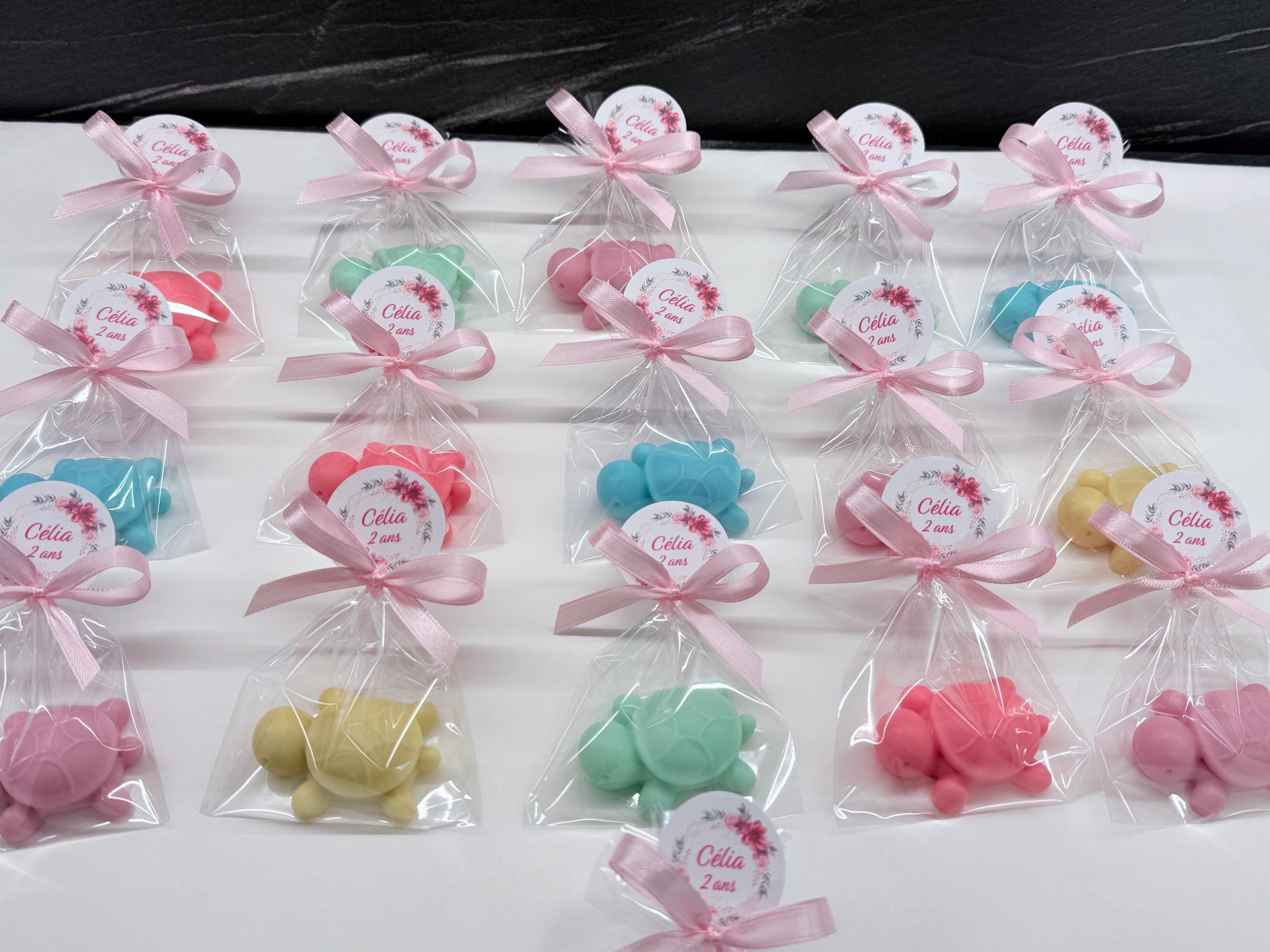 SAVON "TORTUE" avec sachet transparent et étiquette personnalisée