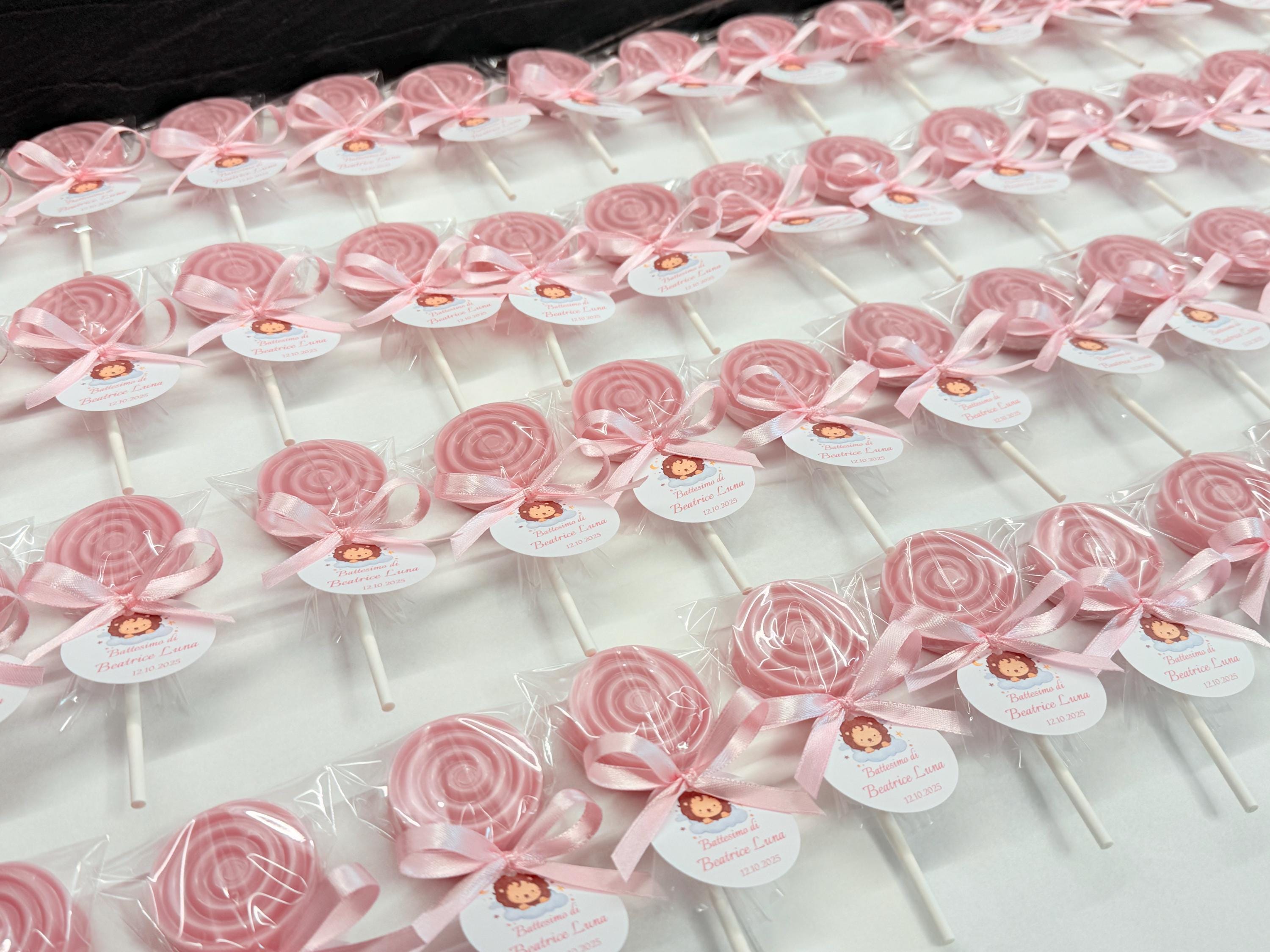 LOLLIPOP SOAP with transparent bag and personalized tag/baptism favors/birth/communion/confirmation/baby shower/