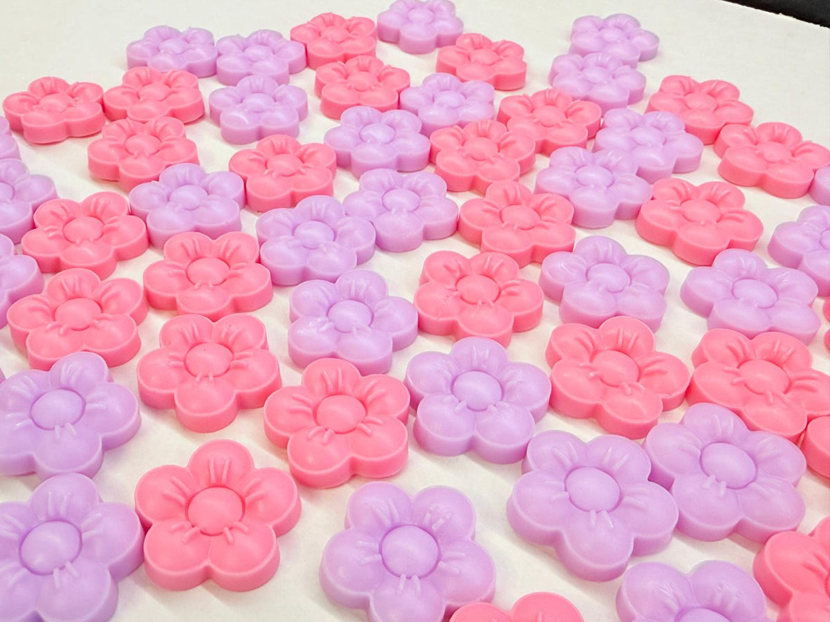 Mini sapone fiorellino sfuso in vari colori e fragranze – bomboniera per battesimo e comunione