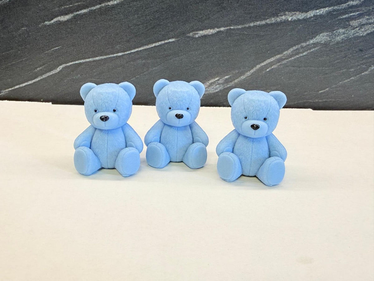 Sapone orsetto peluche dipinto a mano senza confezione – bomboniera artigianale per battesimo e nascita